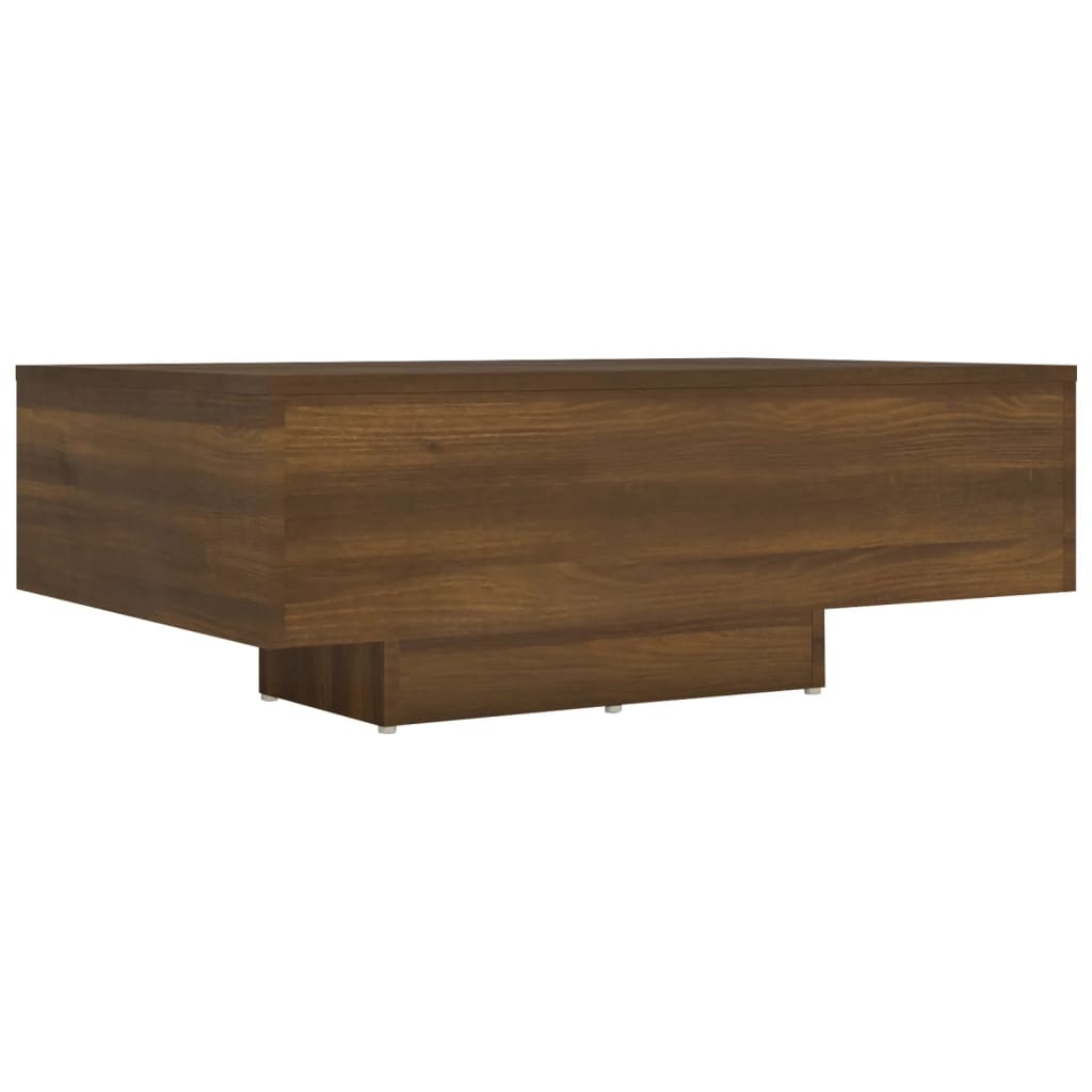 Table basse Chêne marron 85x55x31 cm Bois d'ingénierie XIOS