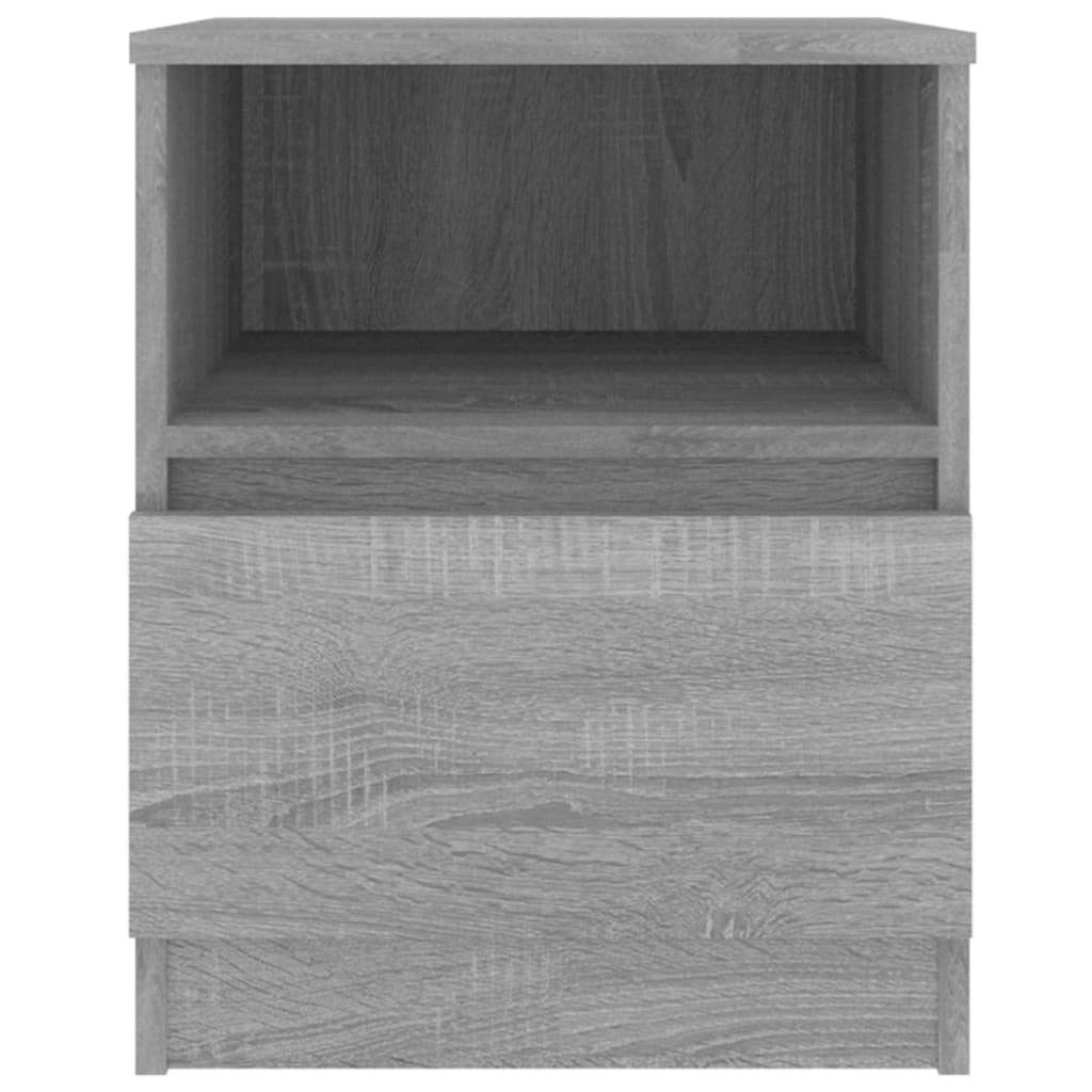 Tables de chevet 2 pcs sonoma gris 40x40x50cm bois d'ingénierie - XIOS