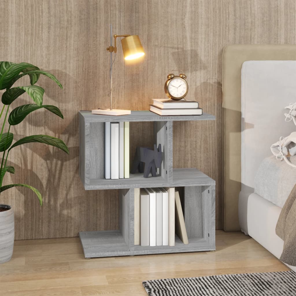 Table de chevet Sonoma gris 50x30x51,5 cm Bois d'ingénierie - XIOS