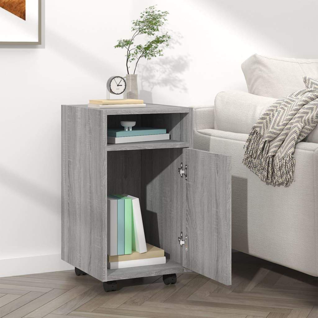 Armoire appoint à roues Sonoma gris 33x38x60 cm - XIOS