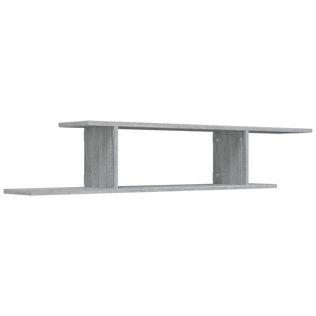 Étagère TV murale Sonoma gris 125x18x23 cm Bois d'ingénierie - XIOS