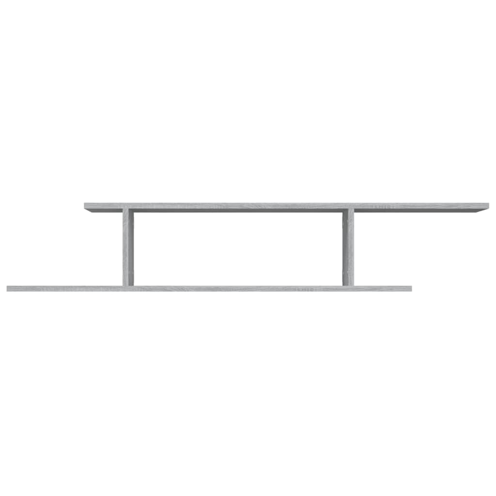 Étagère TV murale Sonoma gris 125x18x23 cm Bois d'ingénierie - XIOS