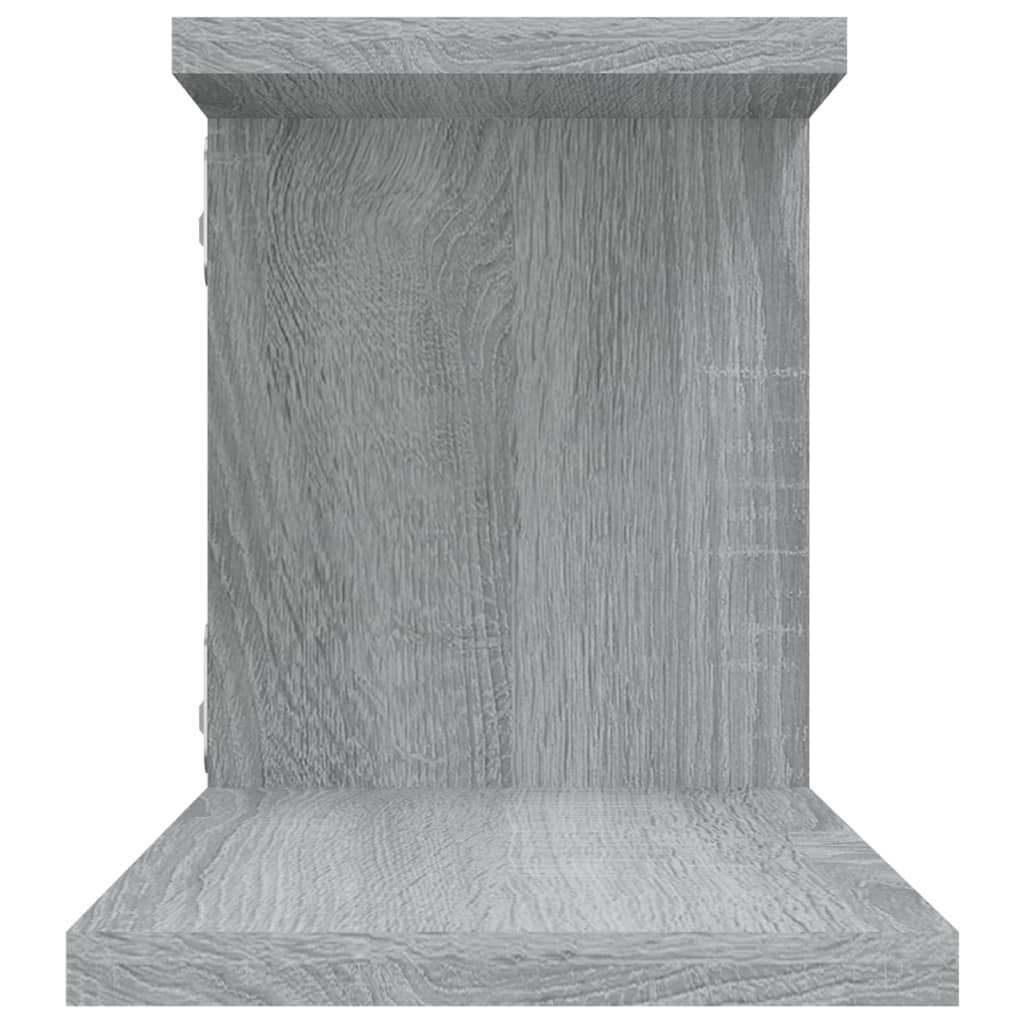 Étagère TV murale Sonoma gris 125x18x23 cm Bois d'ingénierie - XIOS