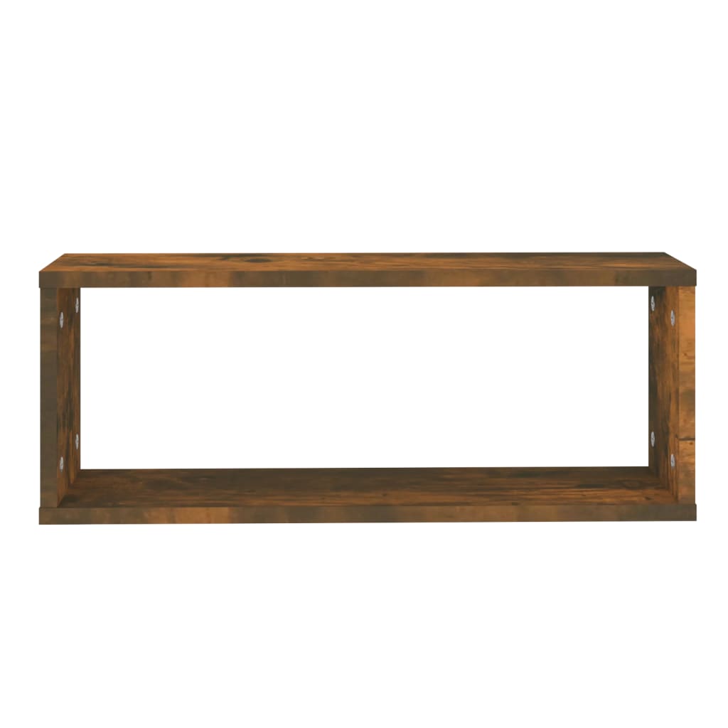 Étagères murales cube 6 pcs Chêne fumé 60x15x23 cm Bois - XIOS