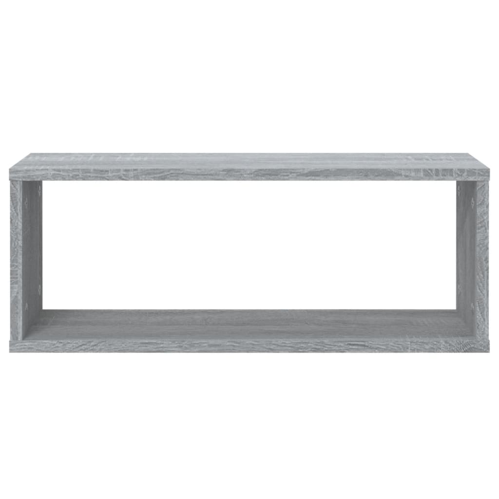 Étagères murales cube 2 pcs Sonoma gris 60x15x23 cm Bois - XIOS