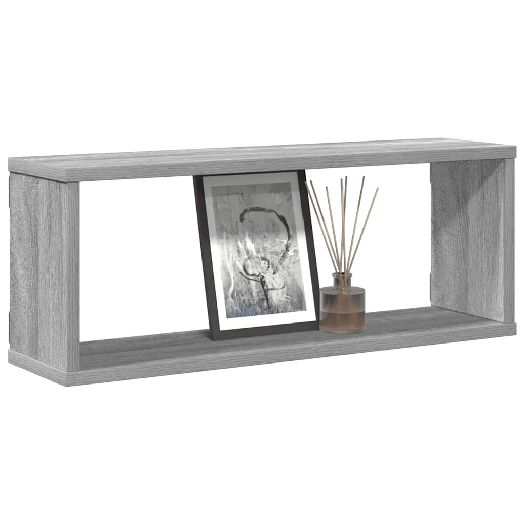 Étagères murales cube 4 pcs Sonoma gris 60x15x23 cm Bois - XIOS