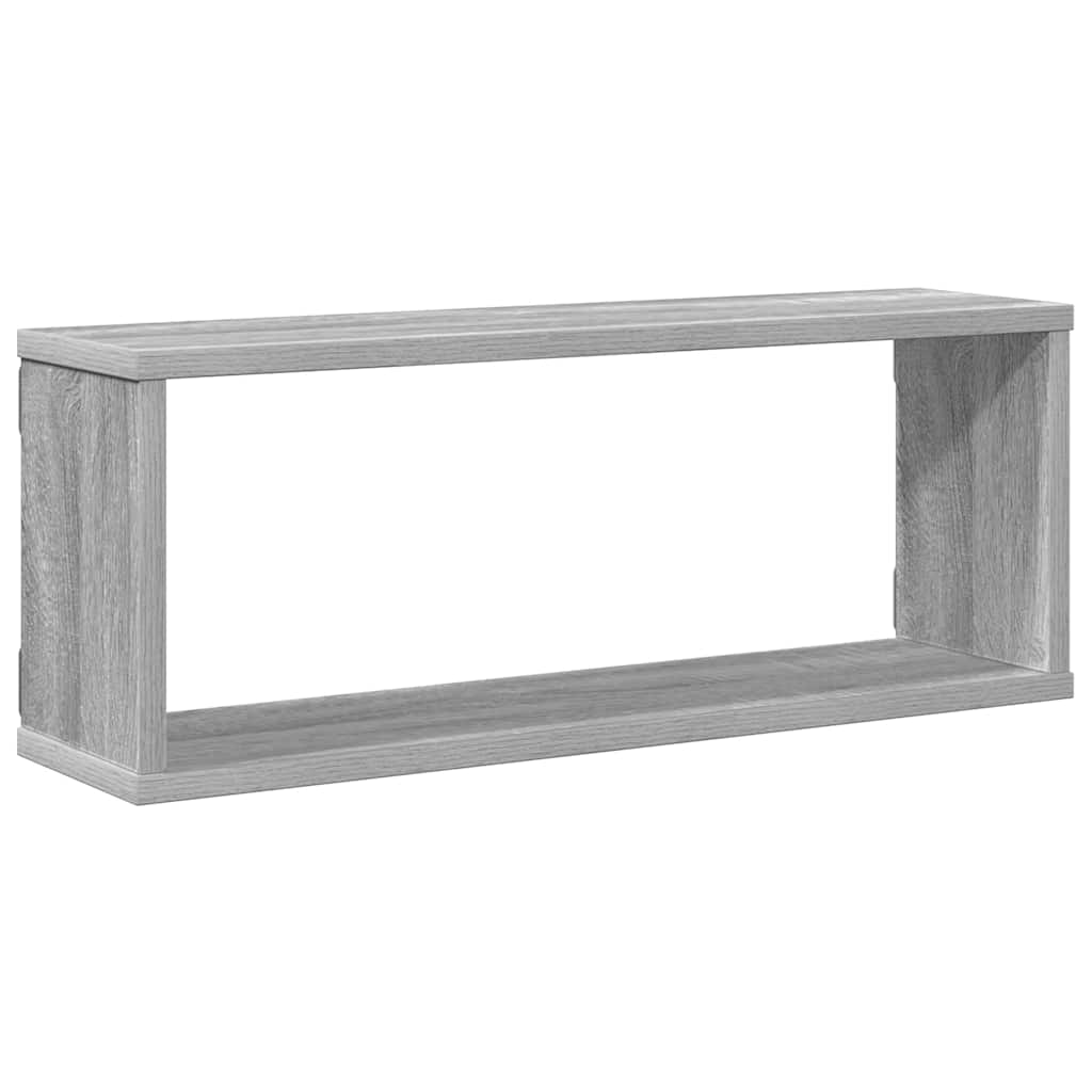 Étagères murales cube 4 pcs Sonoma gris 60x15x23 cm Bois - XIOS
