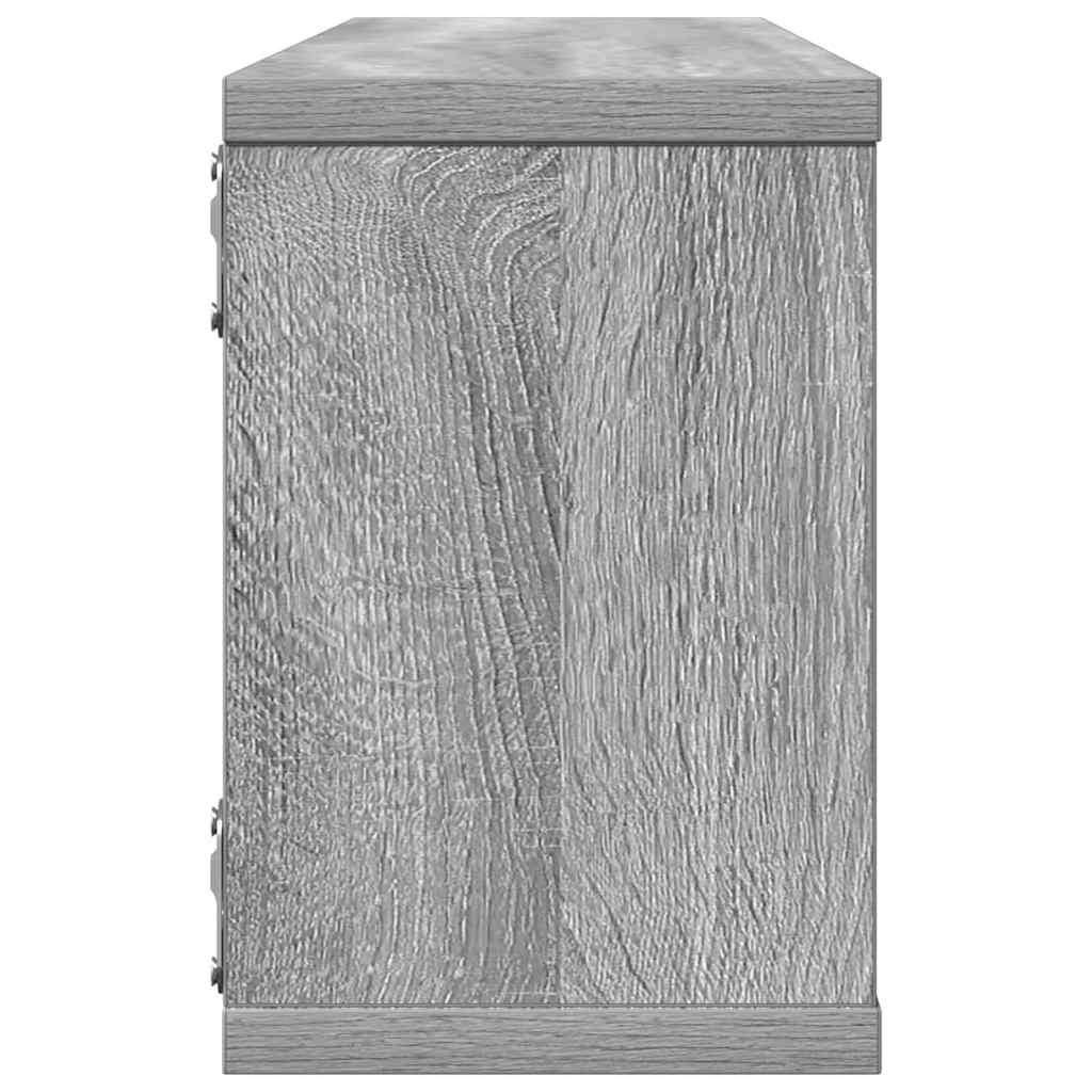 Étagères murales cube 4 pcs Sonoma gris 60x15x23 cm Bois - XIOS