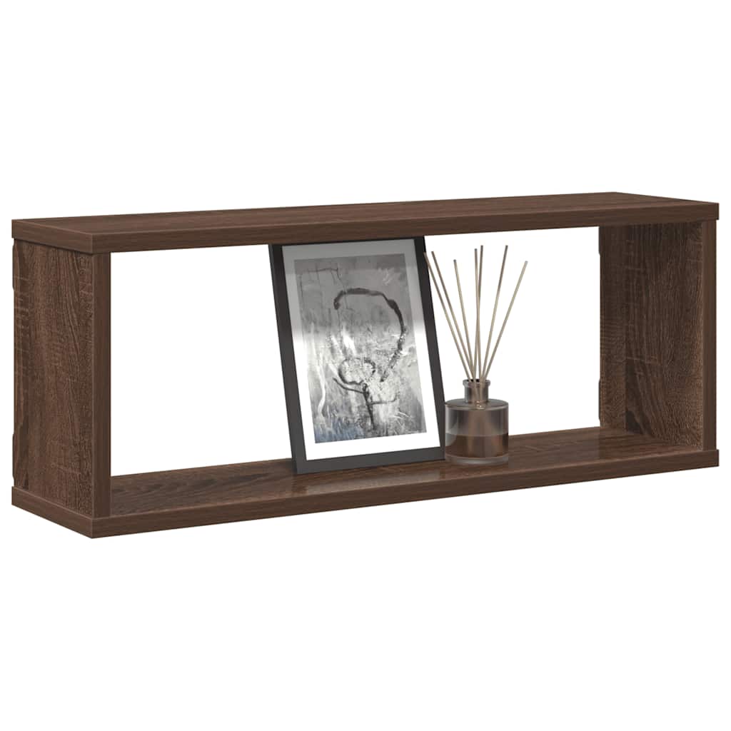 Étagères murales cube 4 pcs Chêne marron Bois d’ingénierie - XIOS