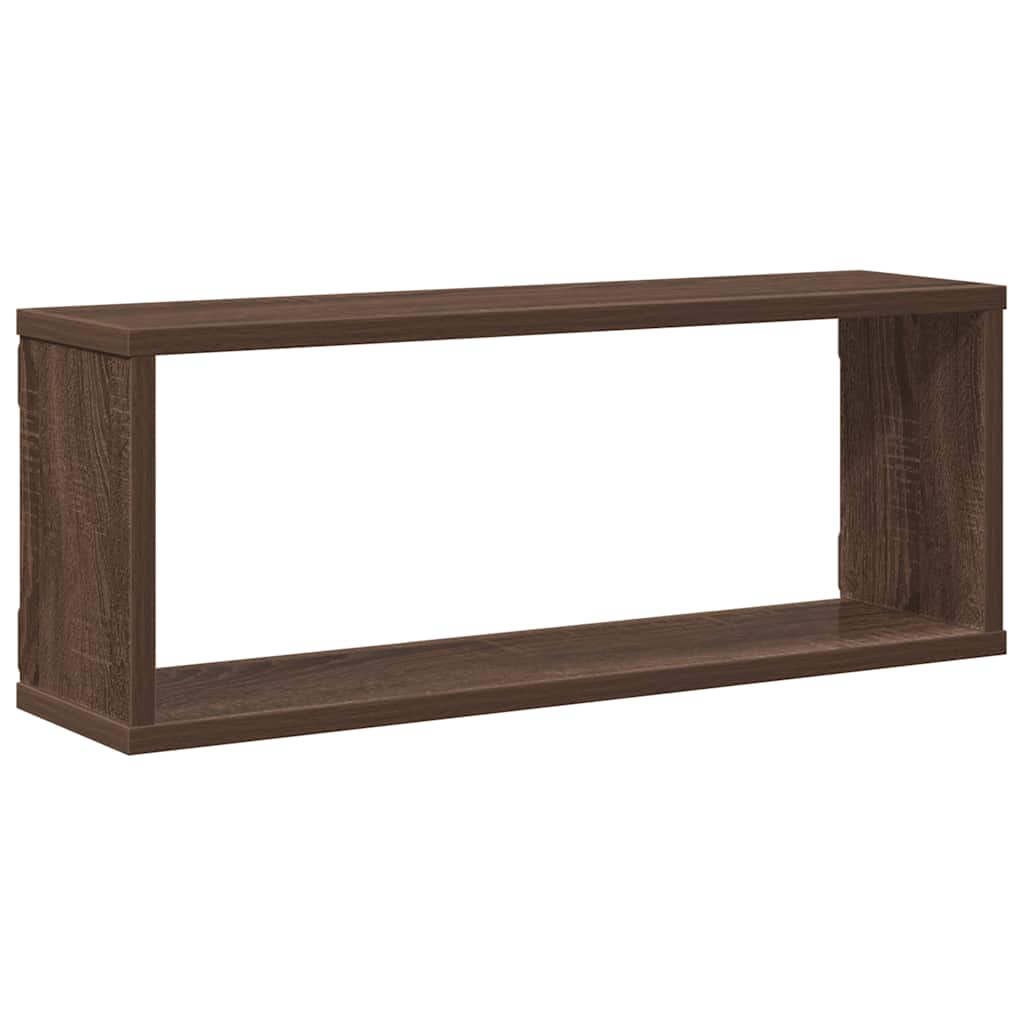 Étagères murales cube 4 pcs Chêne marron Bois d’ingénierie - XIOS