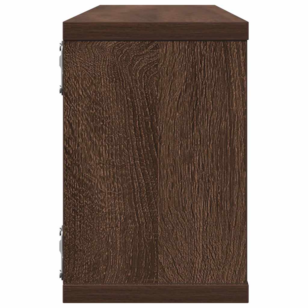 Étagères murales cube 4 pcs Chêne marron Bois d’ingénierie - XIOS