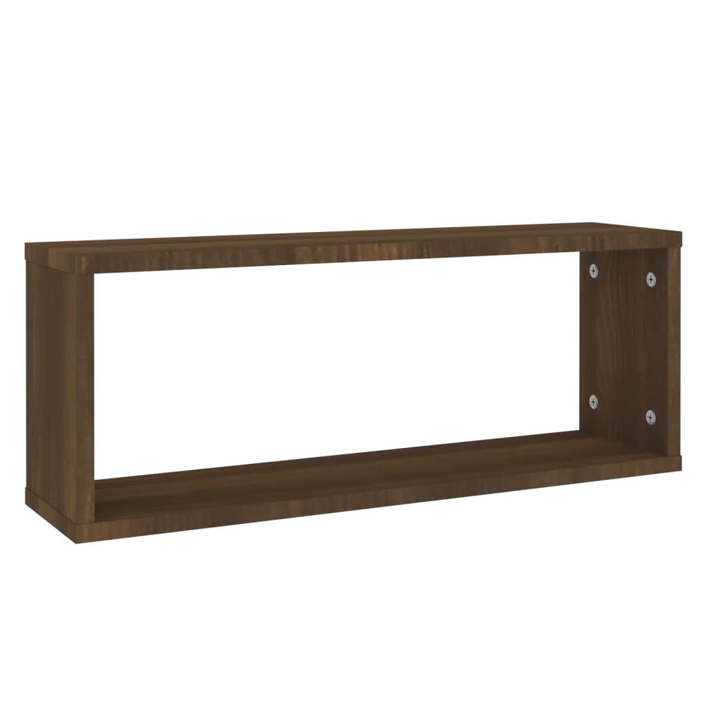 Étagères murales cube 6 pcs Chêne marron Bois d’ingénierie - XIOS