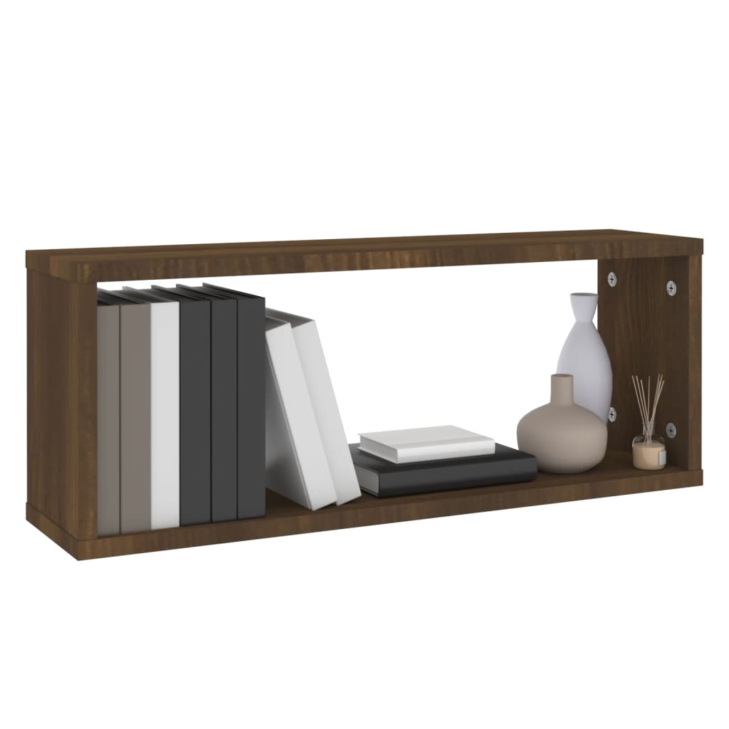 Étagères murales cube 6 pcs Chêne marron Bois d’ingénierie - XIOS