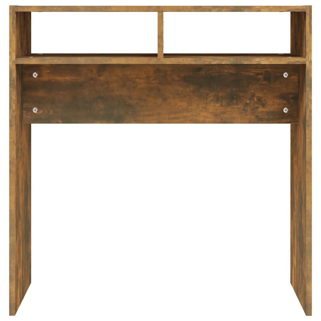 Table console Chêne fumé 78x30x80 cm Bois d'ingénierie - XIOS