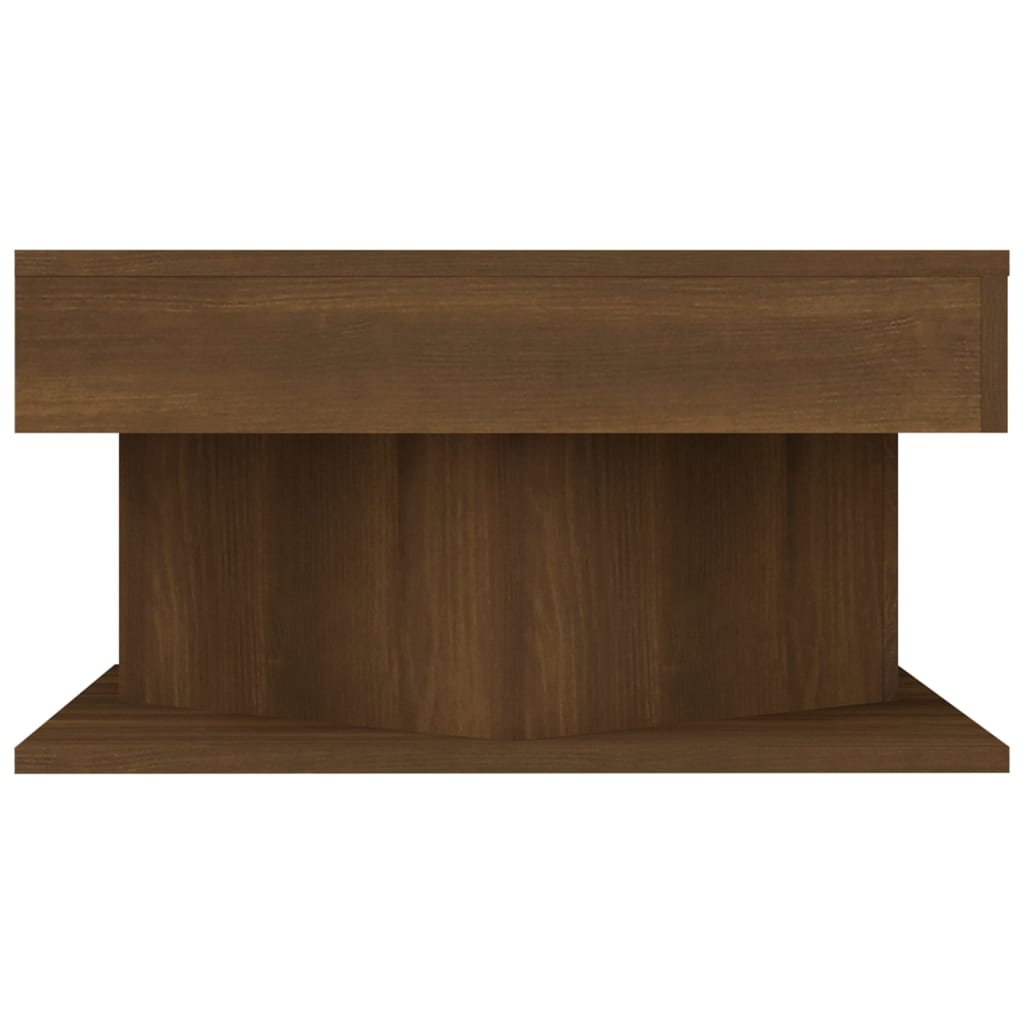 Table basse Chêne marron 57x57x30 cm Bois d'ingénierie - XIOS