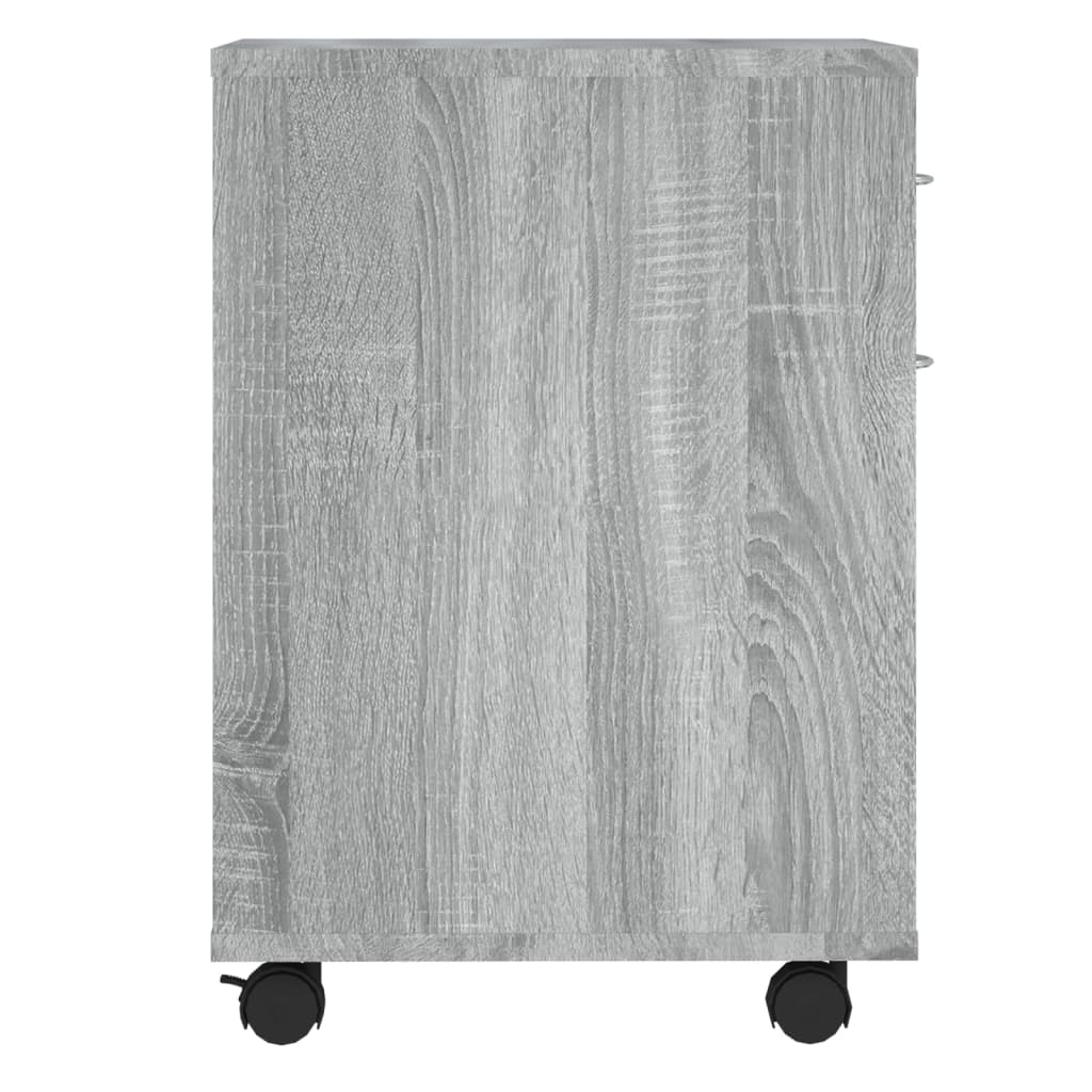 Armoire roulante Sonoma gris 45x38x54 cm Bois d'ingénierie