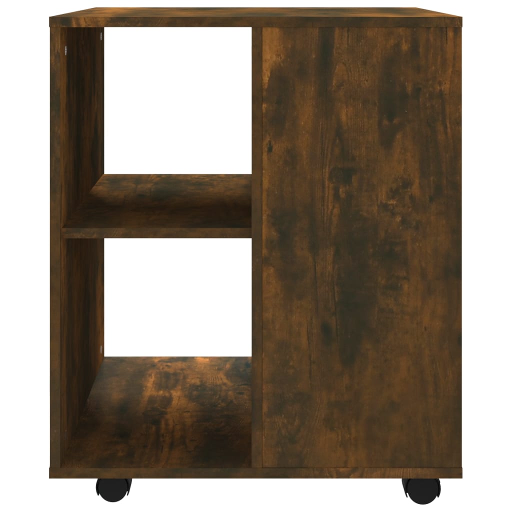 Armoire roulante Chêne fumé 60x53x72 cm Bois d'ingénierie