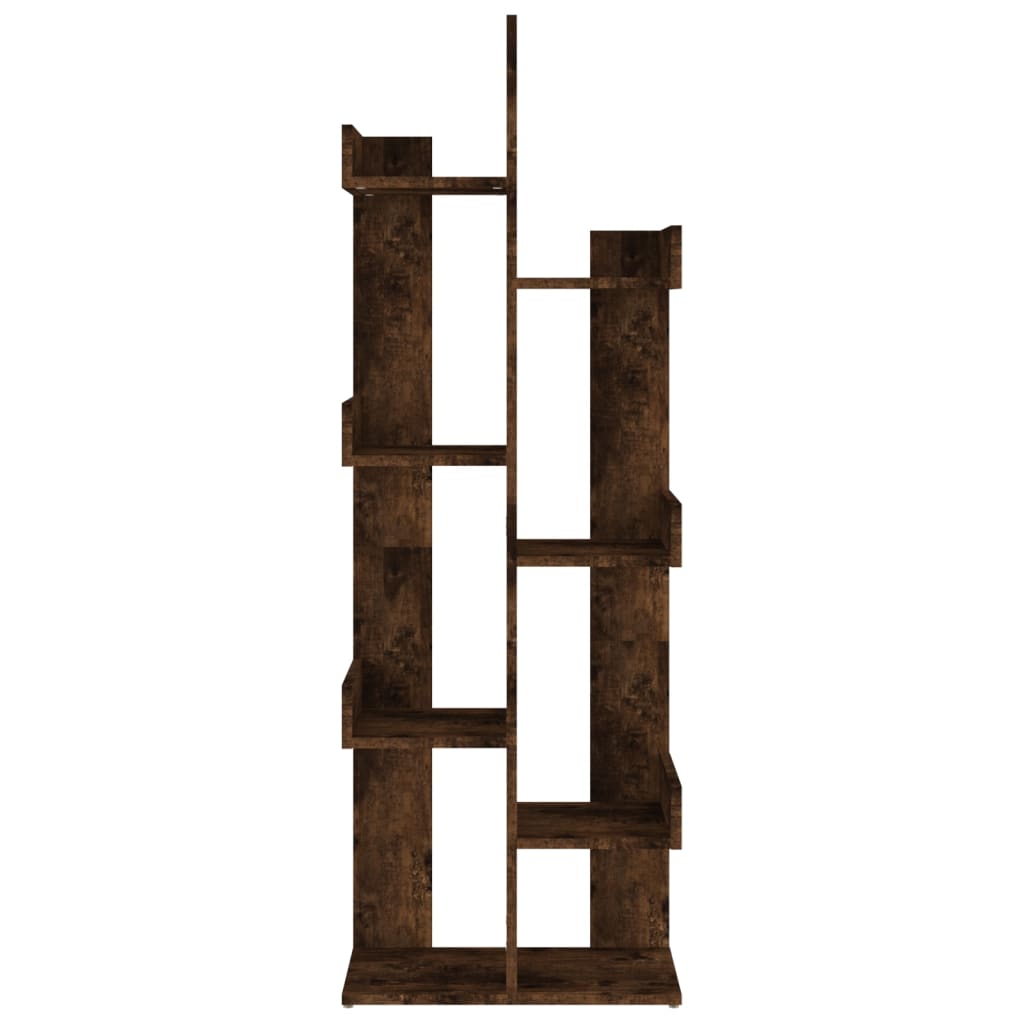 Bibliothèque 48x25,5x140 cm Chêne fumé Bois d'ingénierie - XIOS