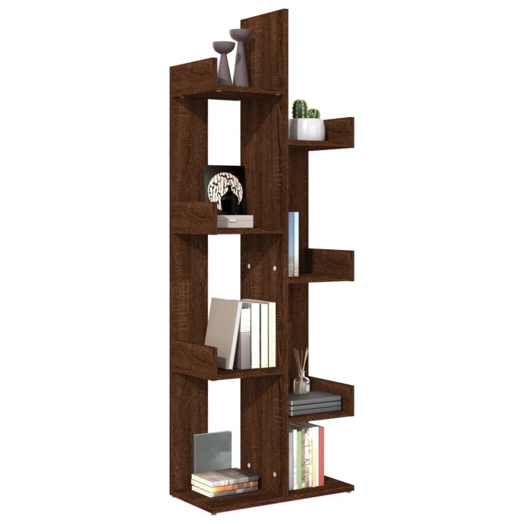 Bibliothèque 48x25,5x140 cm Chêne marron Bois d'ingénierie - XIOS