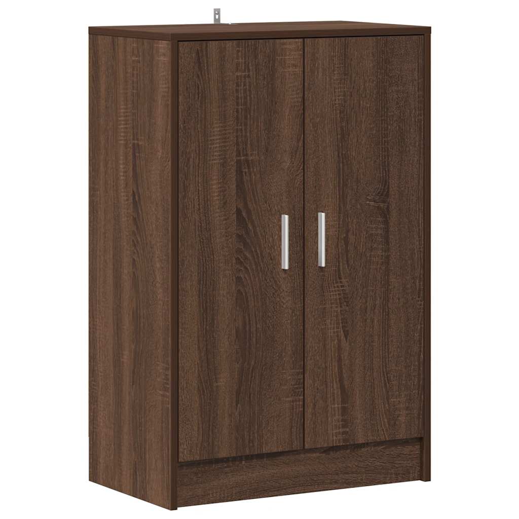 Meuble à chaussures Chêne marron 60x35x92 cm Bois d'ingénierie - XIOS