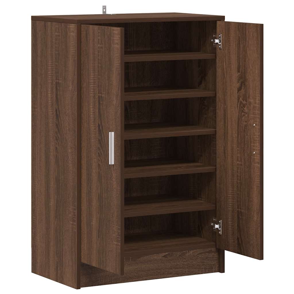 Meuble à chaussures Chêne marron 60x35x92 cm Bois d'ingénierie - XIOS