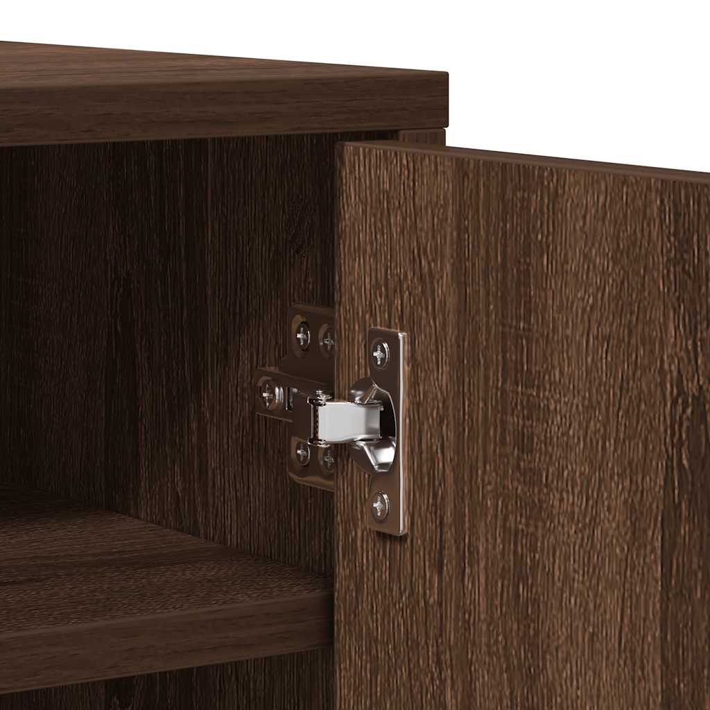 Meuble à chaussures Chêne marron 60x35x92 cm Bois d'ingénierie - XIOS