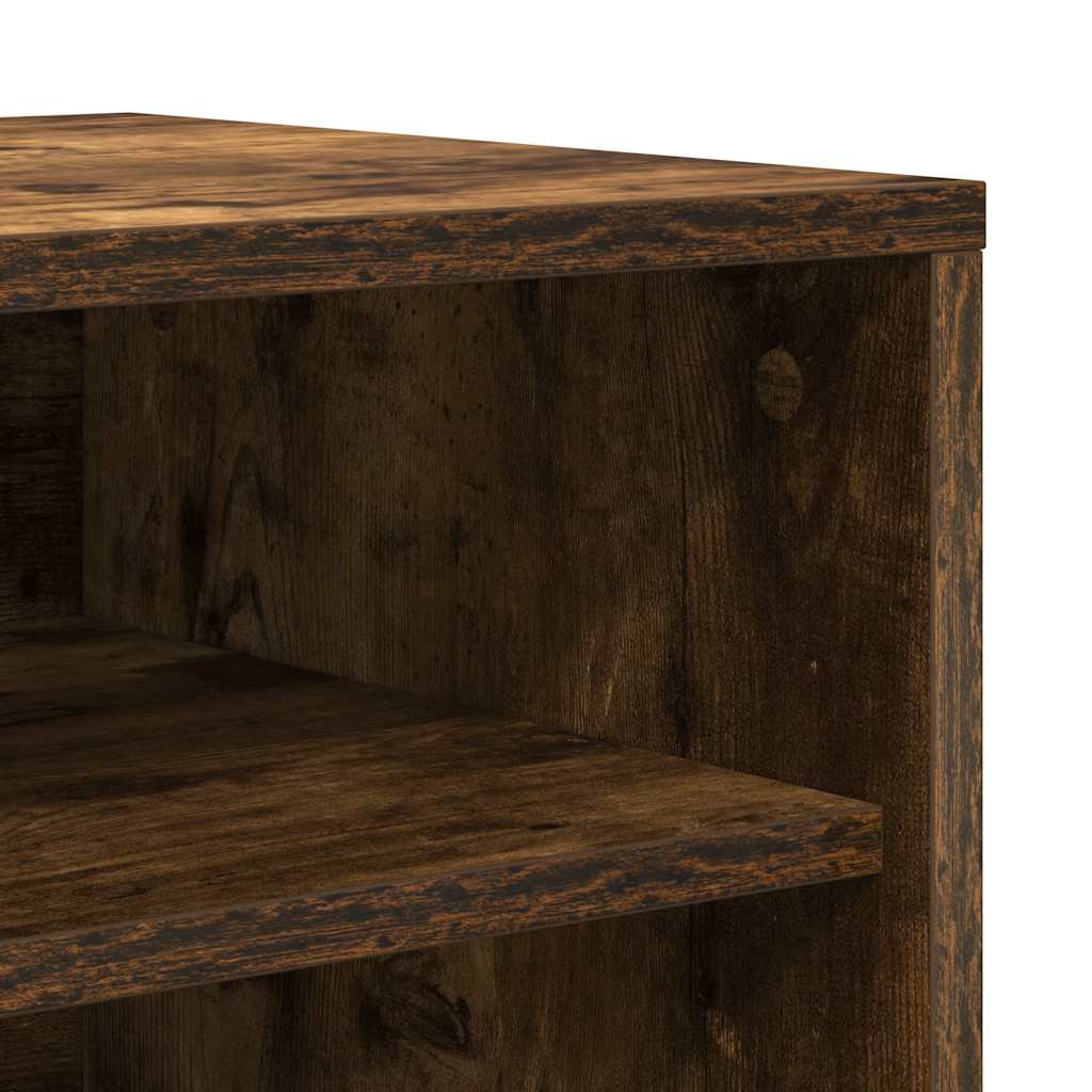 Meuble à chaussures Chêne fumé 60x35x70 cm Bois d'ingénierie - XIOS