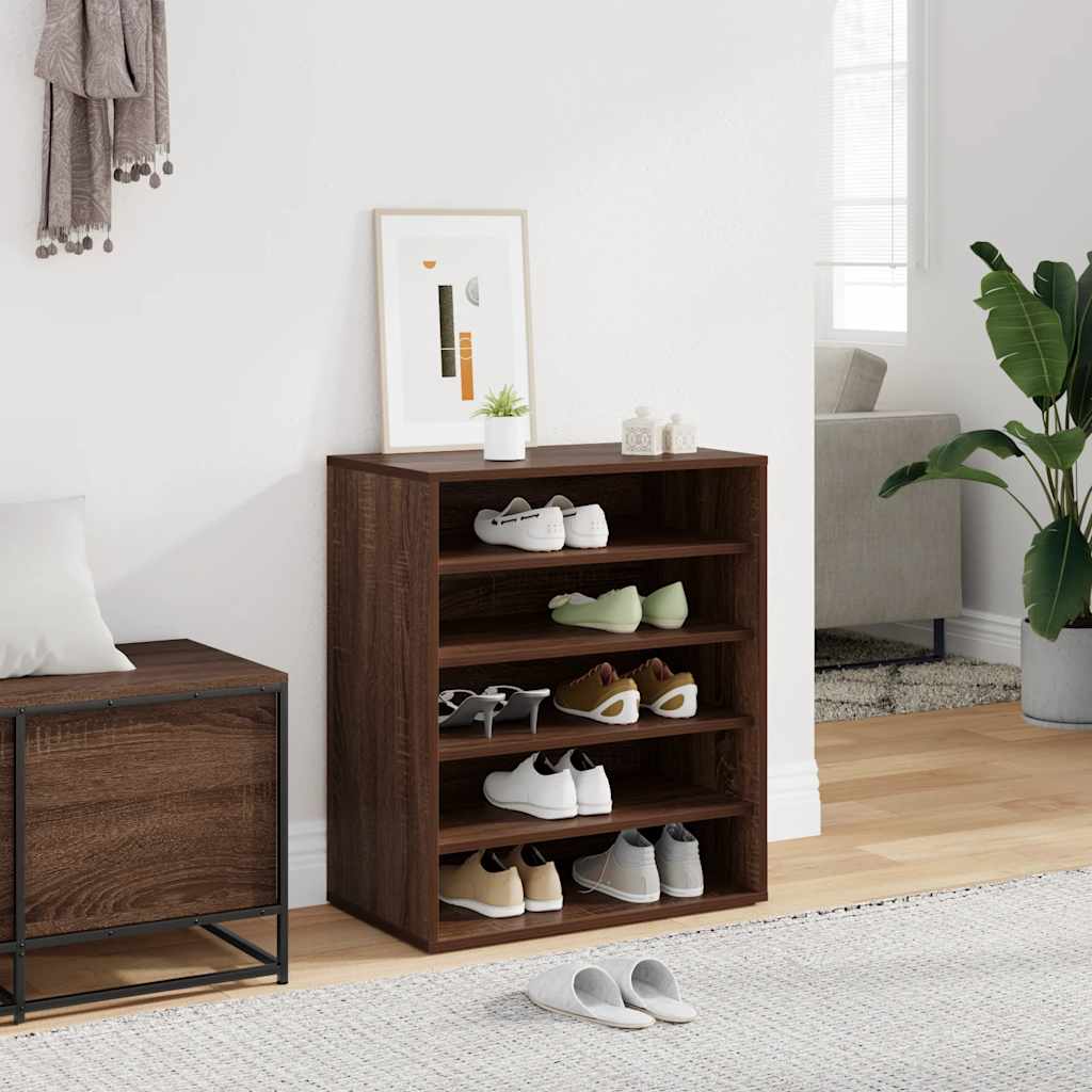 Meuble à chaussures Chêne marron 60x35x70 cm Bois d'ingénierie - XIOS