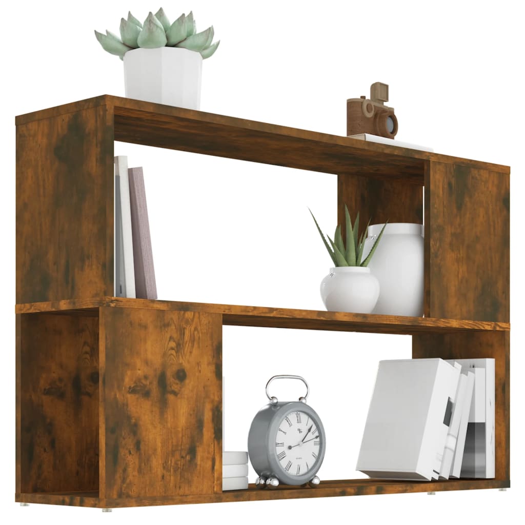 Bibliothèque Chêne fumé 100x24x63 cm Bois d'ingénierie - XIOS