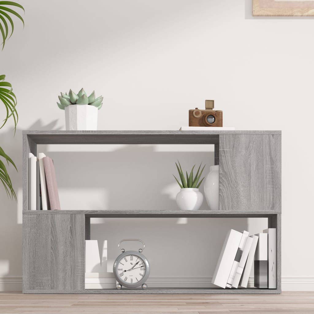 Bibliothèque Sonoma gris 100x24x63 cm Bois d'ingénierie - XIOS