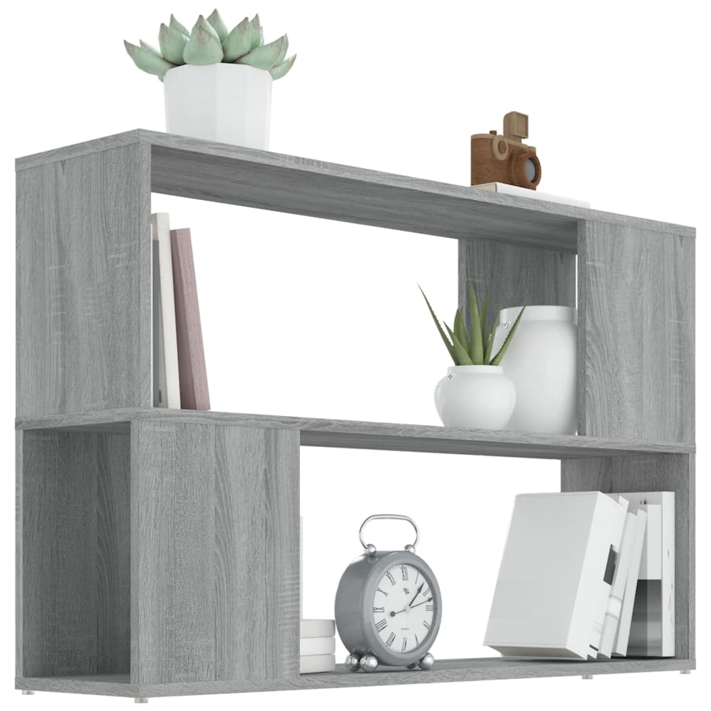 Bibliothèque Sonoma gris 100x24x63 cm Bois d'ingénierie - XIOS