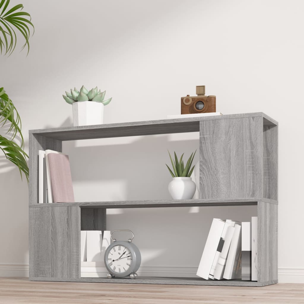 Bibliothèque Sonoma gris 100x24x63 cm Bois d'ingénierie - XIOS