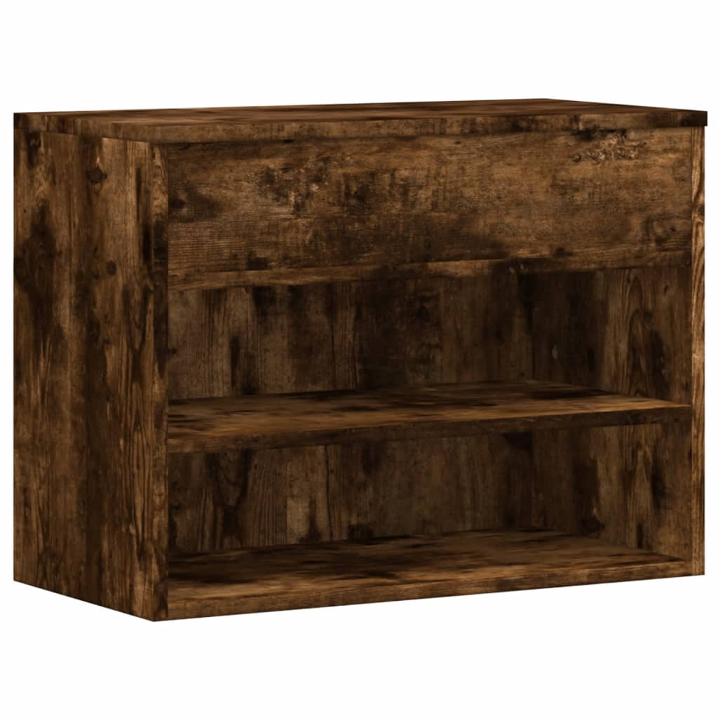 Banc à chaussures Chêne fumé 60x30x45 cm Bois d'ingénierie - XIOS