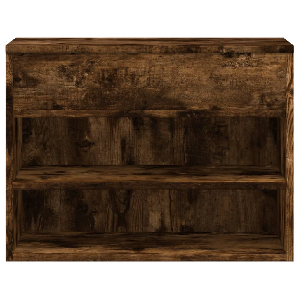 Banc à chaussures Chêne fumé 60x30x45 cm Bois d'ingénierie - XIOS