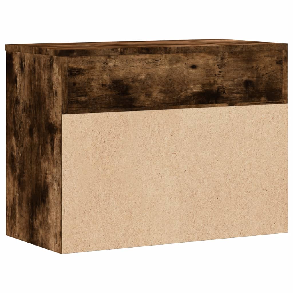 Banc à chaussures Chêne fumé 60x30x45 cm Bois d'ingénierie - XIOS