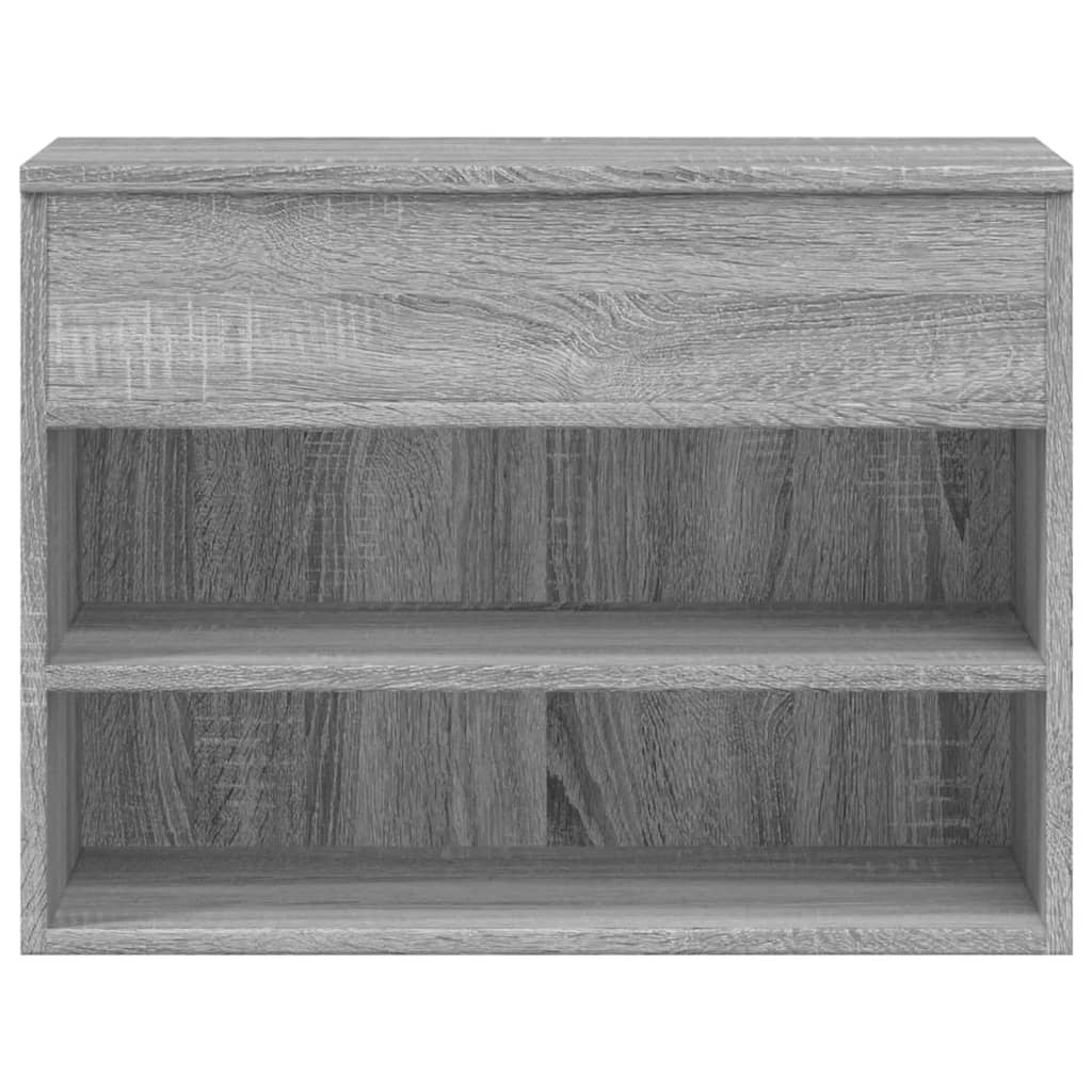 Banc à chaussures Sonoma gris 60x30x45 cm Bois d'ingénierie - XIOS
