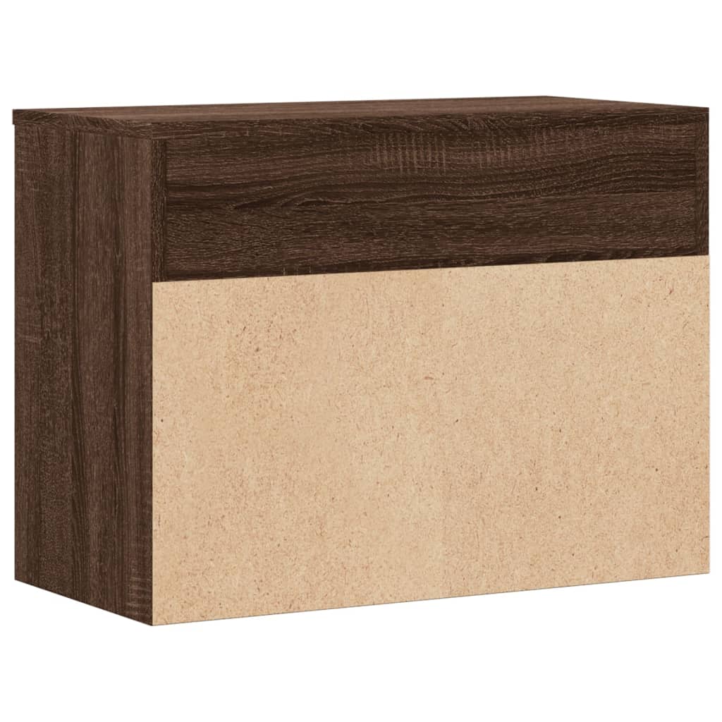 Banc à chaussures Chêne marron 60x30x45 cm Bois d'ingénierie - XIOS