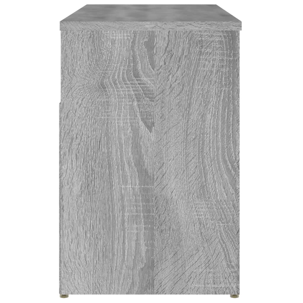 Banc à chaussures Sonoma gris 80x30x45 cm Bois d'ingénierie - XIOS