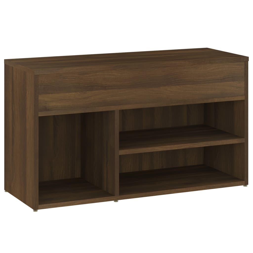 Banc à chaussures Chêne marron 80x30x45 cm Bois d'ingénierie - XIOS
