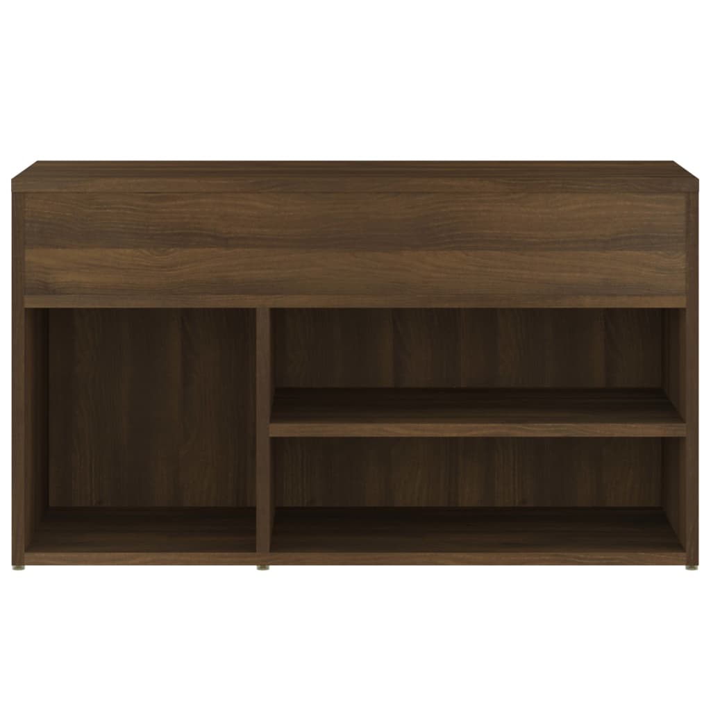 Banc à chaussures Chêne marron 80x30x45 cm Bois d'ingénierie - XIOS