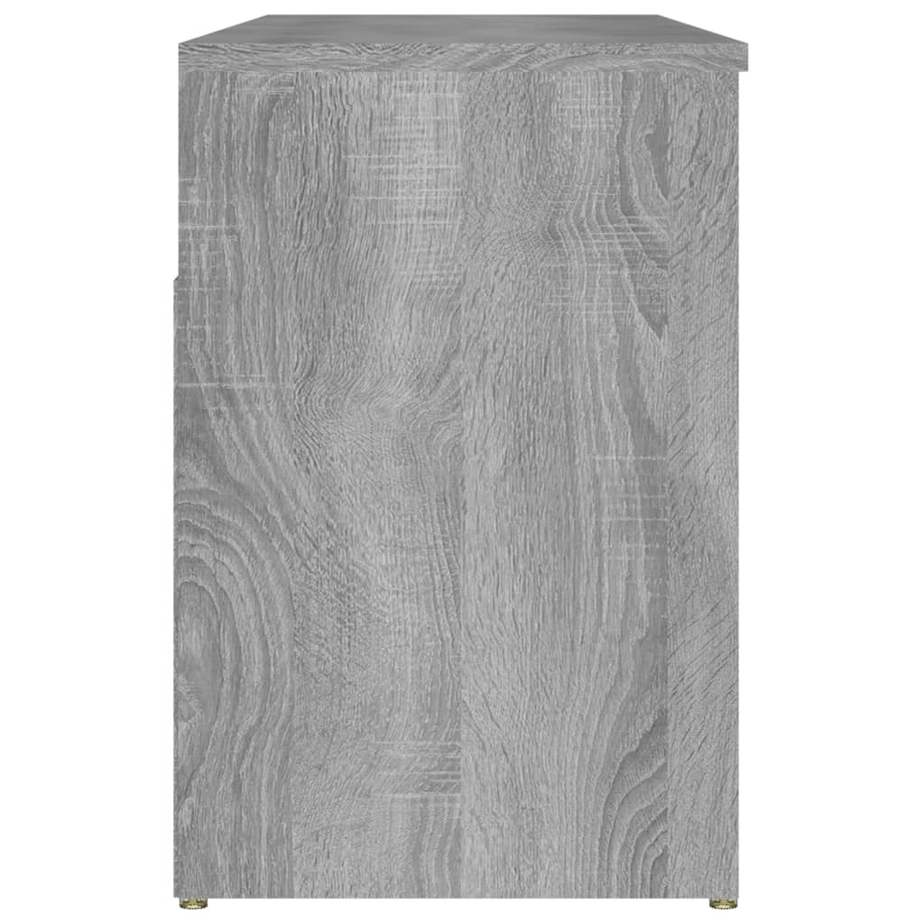 Banc à chaussures Sonoma gris 105x30x45 cm Bois d'ingénierie - XIOS