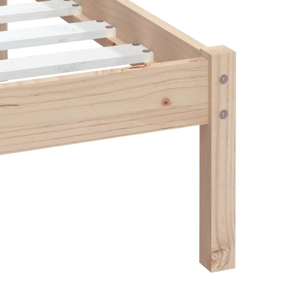 Cadre de lit sans matelas bois massif 100x200 cm - XIOS
