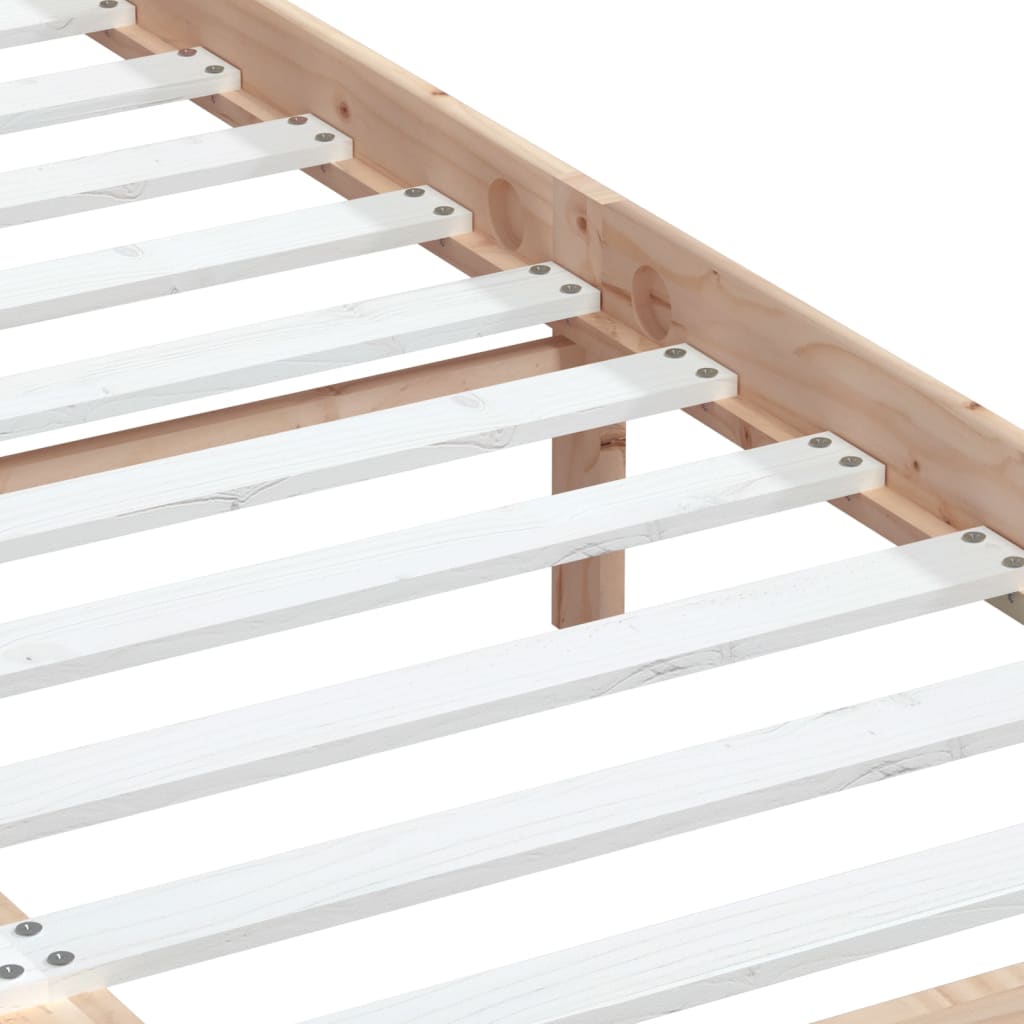 Cadre de lit sans matelas bois massif 140x200 cm - XIOS