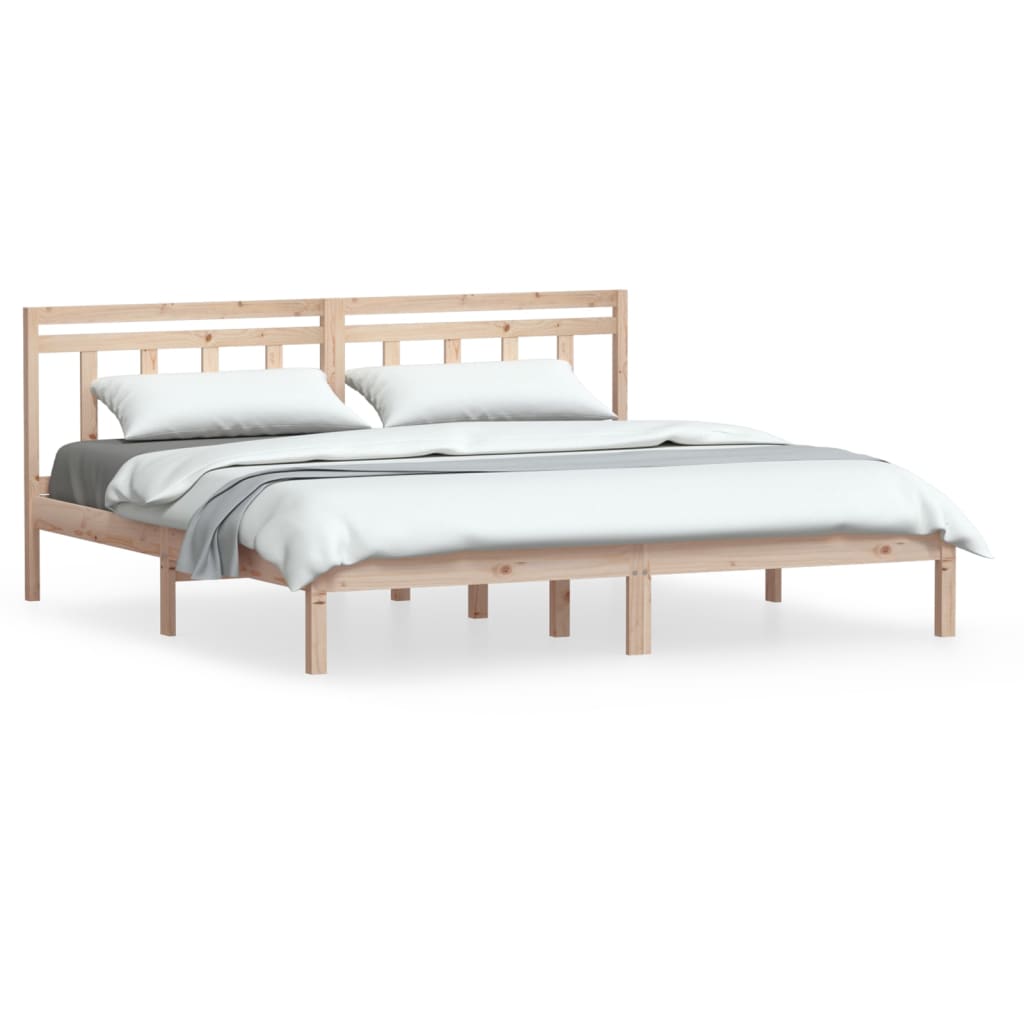Cadre de lit sans matelas bois massif 200x200 cm - XIOS