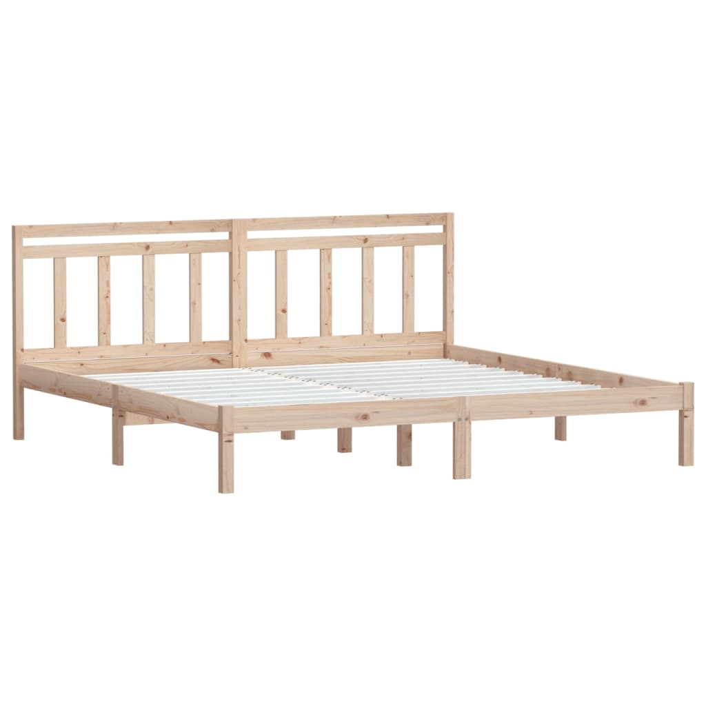 Cadre de lit sans matelas bois massif 200x200 cm - XIOS