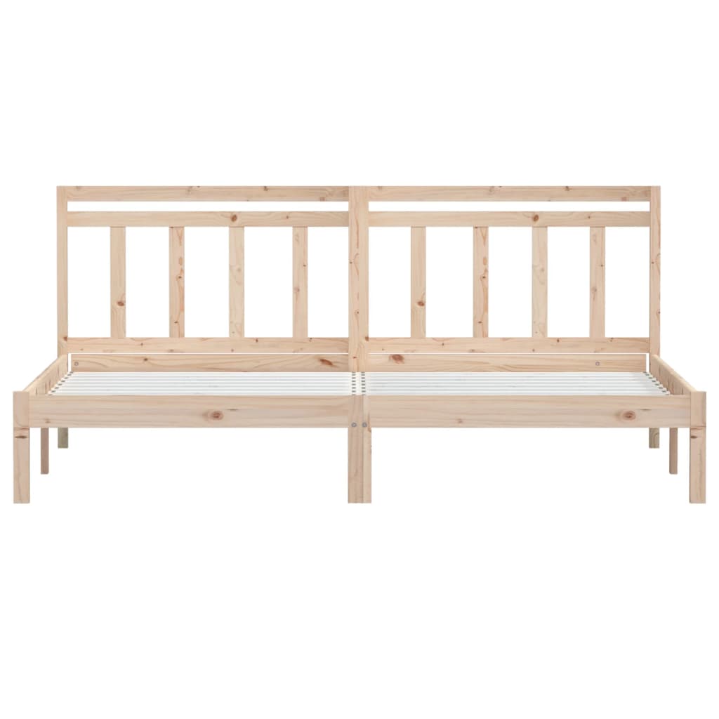 Cadre de lit sans matelas bois massif 200x200 cm - XIOS