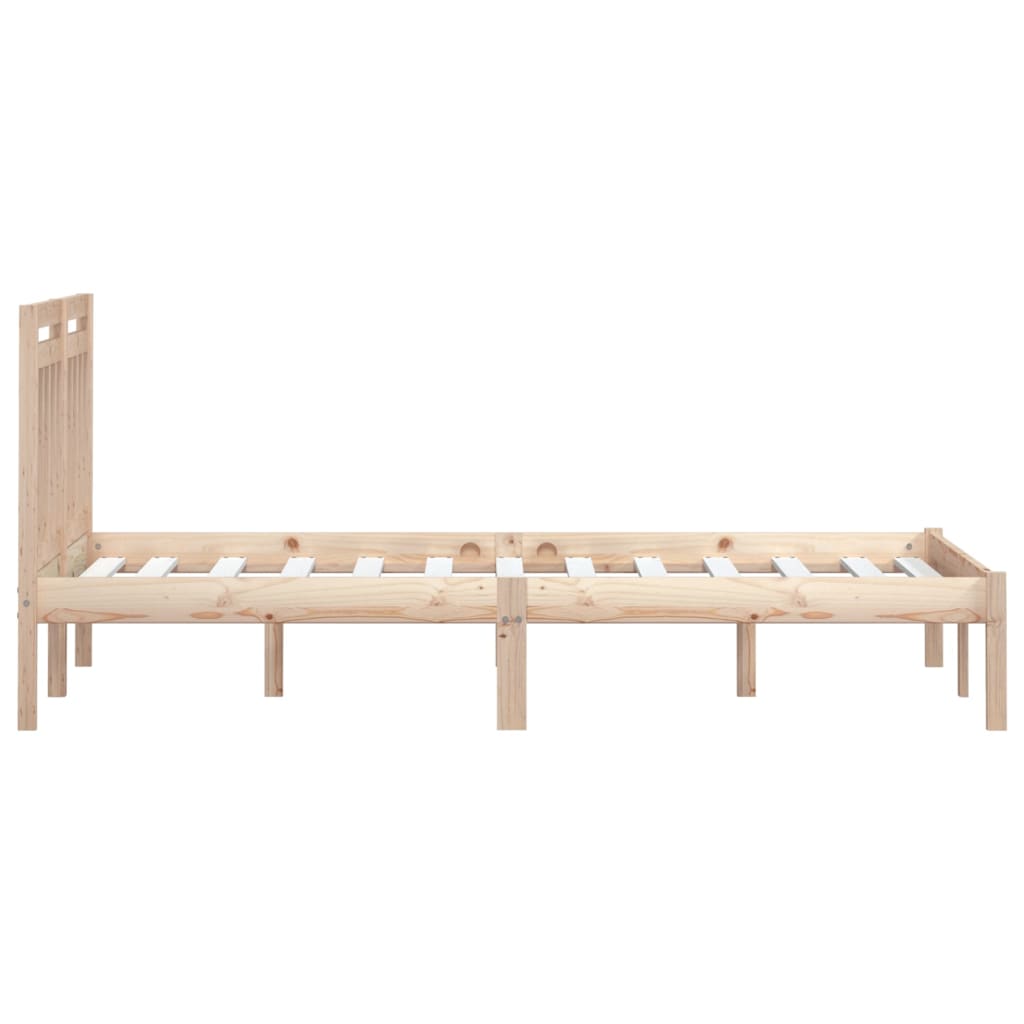 Cadre de lit sans matelas bois massif 200x200 cm - XIOS