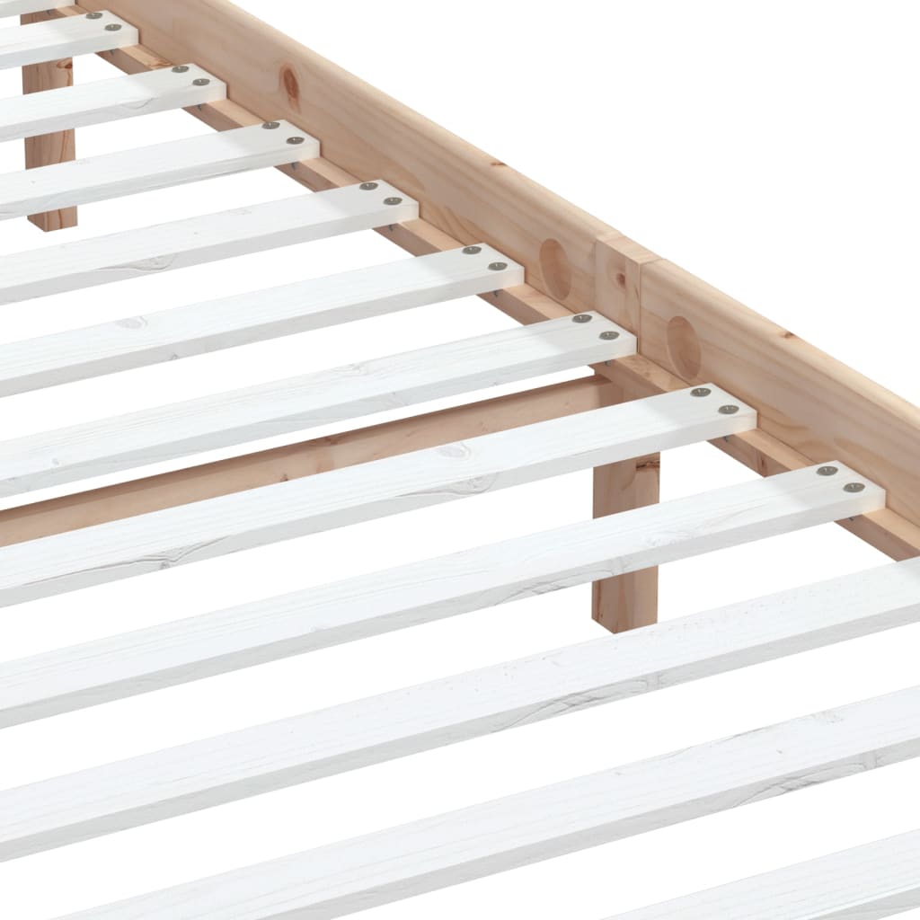 Cadre de lit sans matelas bois massif 200x200 cm - XIOS
