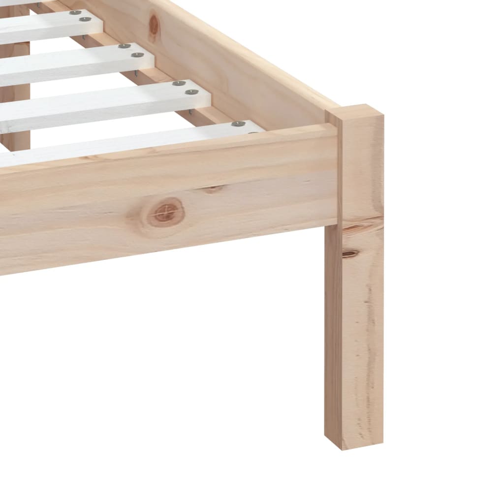 Cadre de lit sans matelas bois massif 200x200 cm - XIOS