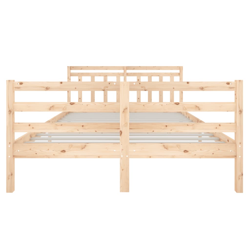 Cadre de lit sans matelas bois massif - XIOS